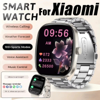 New Smartwatch Nfc 1.83\ HD F Screen Men Women Bluetooth Call DIY Wallpaper Heart Rate Sleep Monitor