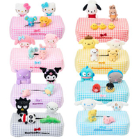 小禮堂 Sanrio 三麗鷗 造型面紙套 (格紋好友款) Kitty 美樂蒂 大耳狗 酷洛米