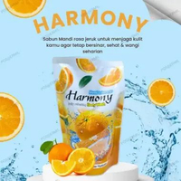 Harmony Body Wash Refill 400ml Jeruk - Sabun Mandi Cair Dari Extrak Buah