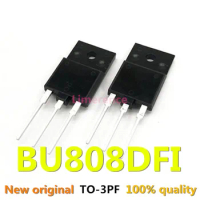 5PCS BU808DFI TO-3PF BU808DF BU808D BU808 TO-3P new original High pressure fast switch Darlington tube