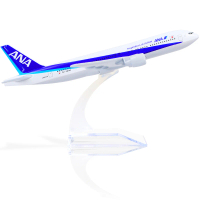 Model Pesawat Logam Diecast, Boeing 777 ANA Airlines, Skala 1/400, dengan Pendirian, Semua Nippon Ai
