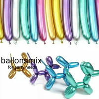 Balon cacing twist chrome