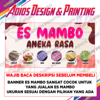 Cetak Spanduk Es Mambo | Banner Es Mambo | Spanduk Banner Es Mambo Bahan Flexy 280 Gsm