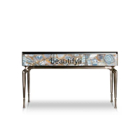 Console Tables Modern Sample Room Side View Living Room Stainless Steel Console Table Console Tables Villa