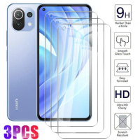 3 Pcs Xiomi 11lite Tempered Glass Protective For Xiaomi Mi 11 Lite 5G Mi11 i 11i Mi11i Mi11lite Xiami Screen Protector Glas Film