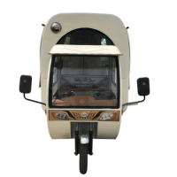Electric Or Gas Motorcycle 304 Stainless Steel Mobile Food Truck For Frozen Yogurt