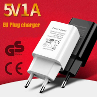 {Wring RUN}   5V 1A Mini USB Wall Charger Mobile Phone Charger EU Plug Travel Charger Adapter for iP