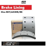 Kampas rem HD FR (Brake Lining) AZN untuk Hino RKT/AK3HR/RK