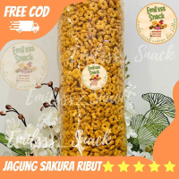 PILUS JAGUNG SAKURA RIBUT ASIN GURIH ENAK HALAL FRESH EMILSSS SNACK CEMILAN ECERAN