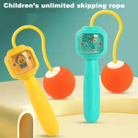 Jump Rope Cordless Cartoon Design Cordless Jump Rope with Weight Portable Creative Jumping Rope Multifunctional Physical Class