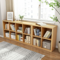 簡易書架落地矮書櫃小型客廳置物架臥室收納櫃子儲物櫃飄窗置物櫃
