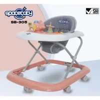 LB - SpaceBaby Baby Walker SB-308 / Baby Walker / Apolo Bayi SB305 Peach