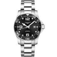 LONGINES浪琴征服者系列陶瓷潛水機械錶(L37814566)-黑
