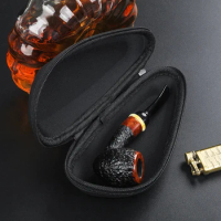 EVA Tobacco Smoking Pipe Case/Pouch Pipe Bag Black Portable Travel Storage Bag Men's smoke pipe bags