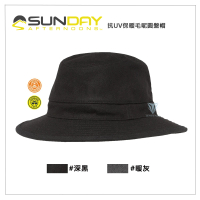 【Sunday Afternoons】抗UV保暖毛呢圓盤帽 Charter Cold Front Hat(抗UV/防曬/紳士帽/造型/修飾臉型)