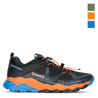 AKU 男 低筒 輕量快速鞋帶鯊齒休閒健走鞋 黑/橘 FLYROCK GTX(野營/旅行/登山/健行)