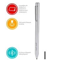 For Surface Pen Aluminum Alloy Stylus Pens Active Stylus Touch Screen Pen for Microsoft Surface 3 Pro 4 Pro 5