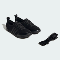 【adidas 愛迪達】DIONA BALLET 運動休閒鞋(JR7318 女鞋 芭蕾風格休閒鞋 黑)