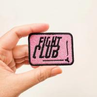 Movie Patch Bordir Aksesoris Emblem Iron On Fight Club