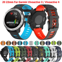 For Garmin Venu 2 Watch Band Wrist Strap For Garmin Forerunner 158 245 245M 645 55 Vivoactive 4 3 Venu Silicone Sport Bracelet