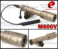 ELEMENT元素M600V多功能可頻閃LED強光戰術電筒導軌夾具頭盔燈沙