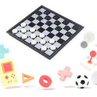 Chess and Checkers Game Set Travel Checkers Beginner Chess Set