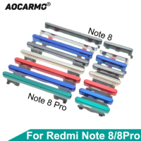 Aocarmo For Xiaomi Redmi Note 8 / Pro 8Pro Power On Off Button Volume Up And Down Switch Key