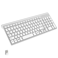 Multilingual Layout Low Noise Ultra-Thin 101 Key 2.4G Wireless Keyboard Teclado for Mac Windows 10 1