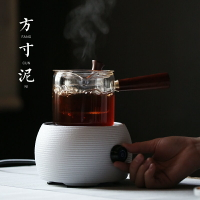 方寸泥 電陶爐煮茶器普洱黑茶白茶玻璃煮茶爐迷你蒸汽煮茶壺家用
