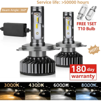 [2PCS] High quality 110W 12000LM CSP Car Headlight LED H4 H7 H11 Canbus Bulbs H1 9005 9006 9012 HB2 