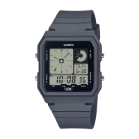 【CASIO 卡西歐】輕巧電子錶 深灰色 環保材質錶帶 生活防水 LED照明 LF-20W(LF-20W-8A2)