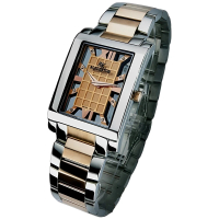 【ROSDENTON 勞斯丹頓】公司貨R1 風雲簍空真鑽方形腕錶-玫瑰銀-女錶-錶徑22x25mm(1108L-F)