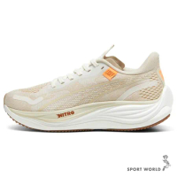 Puma 慢跑鞋 女鞋 輕量 反光 Velocity NITRO 3 FM 卡其 37957501
