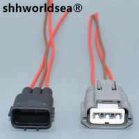 shhworldsea 3P Auto High Voltage Pack Ignition Coil Wiring Harness Socket For BYD Nissan 6189-0779 Car Waterproof Connector