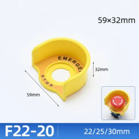 22mm Emergency Stop Push Button Switch Protection Guard Cover Transparent Button Switch Protector Box