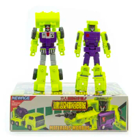 New Transform Robot Toy NewAge Devastator NA H31 Crocell &amp; H32 Marbas Hephaestus Set of 2 Action Figure in stock