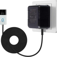 AC 18V 500mA Doorbell Transformer,Ring Power Adapter Wired Door Bell Power Supply for Video Doorbell Ring 1/2/2 Pro Thermostats