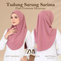 A03 Tudung sarung Sarima Plain Soft Awning Kain Mosscrepe trend  tudung  rania tudung  bawal  shawl 