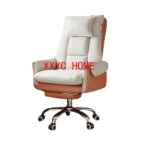 Comfortable sofa office chair, gaming chair, computer chair leather ecutive chair backrest with footrest reclining swivel chair