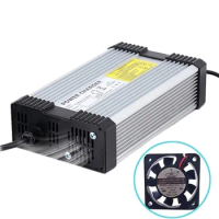 72V 10A Charger 84V 10Amp Battery Charger 72V 20S Lithium Ion Battery AC Power Charge with Fan Aluminum High Quality