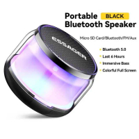 ESSAGER Portable Speaker Bluetooth 5.0 RGB Light 360 Degree 500 mAh - ES-YX01