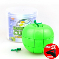 蘋果魔方綠色紅色三階異形小平安果魔方創意玩具平安夜禮品兒童
