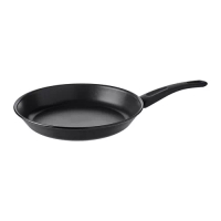 HEMLAGAD 平底煎鍋, 黑色, 直徑28 公分