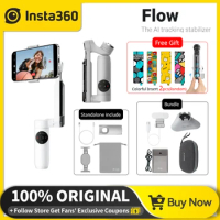 Insta360 Flow Stabilizer AI-Powered Smartphone Stabilizer Selfie Stick Tripod 3-Axis Stabilization Insta360 Flow Handheld Gimbal
