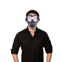 Skull Goggles Face Shield Dustproof Motorcycle Goggles Outdoor Protective Goggles With Face Shield Removable Face Shield Goggles