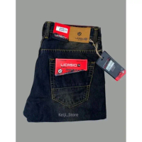 Celana Jeans Panjang Pria Original licasio high quality Denim Panjang Tebal Pria Distro Blue muda