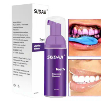 Purple Toothpaste Sensitive Teeth Refreshing Breath Foam Toothpaste Mousse Deeply Cleaning Gums Stain Removal Oral Care Product