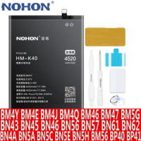 NOHON Battery For Xiaomi Mi POCO F3 F2 Pro F1 X3 NFC M3 POCOPHONE Redmi K40 K30 K20 Pro 3S 4X Replac