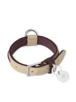 ปลอกคอสุนัข รุ่น Small Leather Dog Collar สี Dune-Oxblood