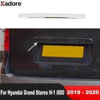 Rear Trunk Lid Cover Trim For Hyundai Grand Starex H-1 i800 2018 2019 2020 Chrome Car Tailgate Molding Garnish Strip Accessories